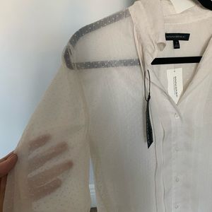 Chiffon banana republic blouse